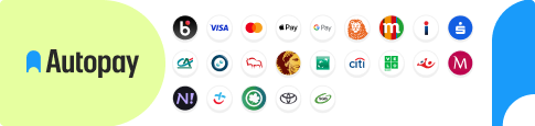 Autopay – dostępne metody płatności, Visa i Mastercard